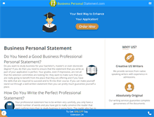 Tablet Screenshot of businesspersonalstatement.com
